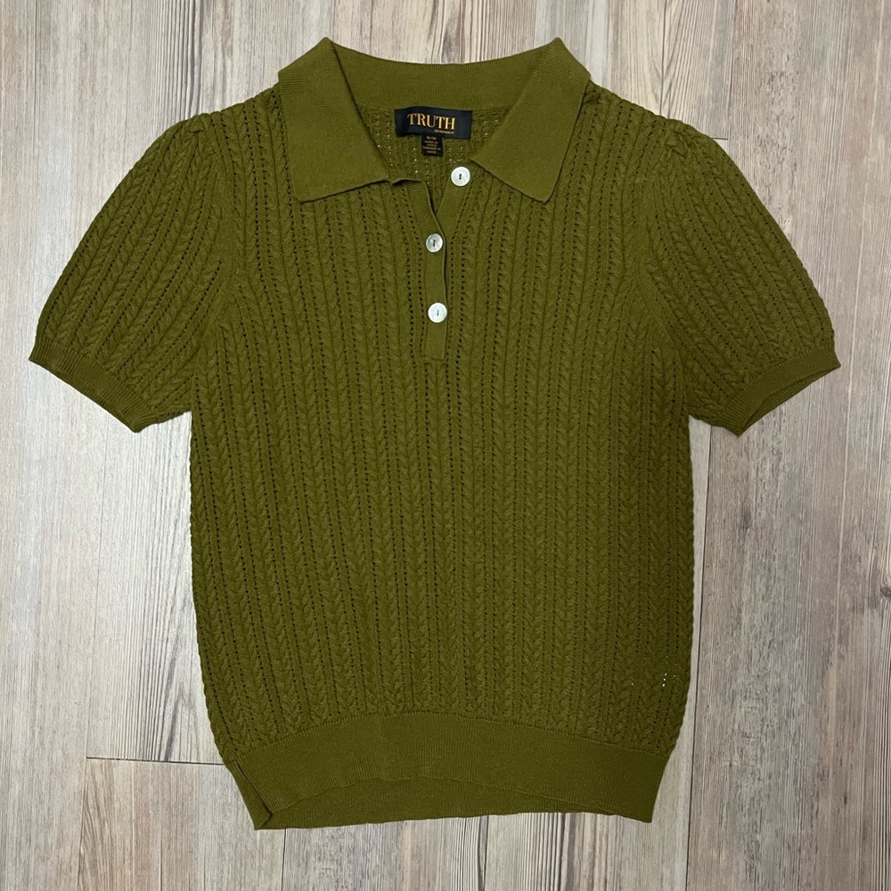 Polo Short Sleeve Blouse - Medium